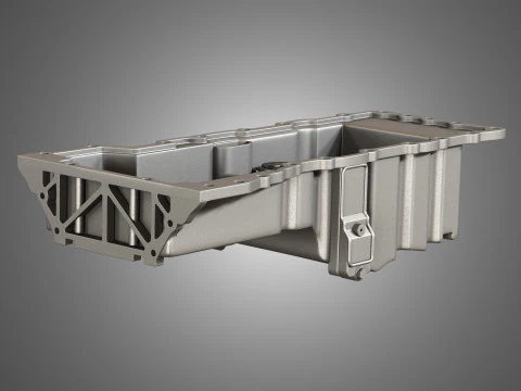 V12 Twin Turbo Car - Engine Full Internal and External Parts 3D Model