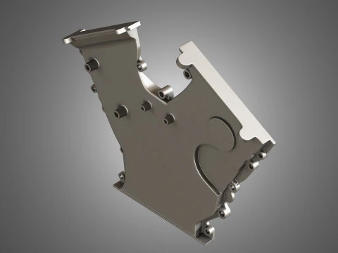 V12 Twin Turbo Car - Engine Full Internal and External Parts 3D Model