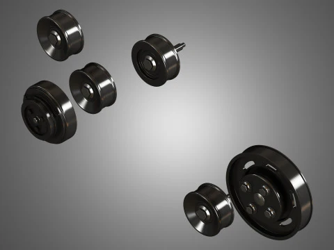 V12 Twin Turbo Car - Engine Full Internal and External Parts 3D Model