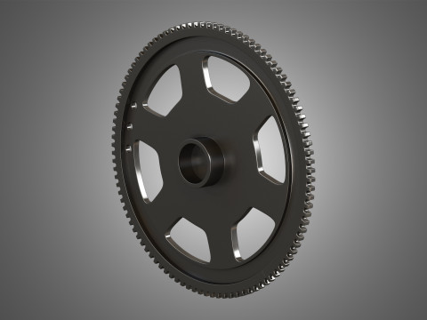V12 Twin Turbo Car - Engine Full Internal and External Parts 3D Model