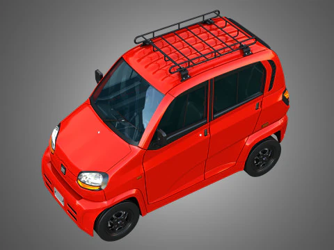 Bajaj Qute Car 3D Model