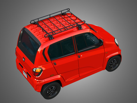 Bajaj Qute Car 3D Model