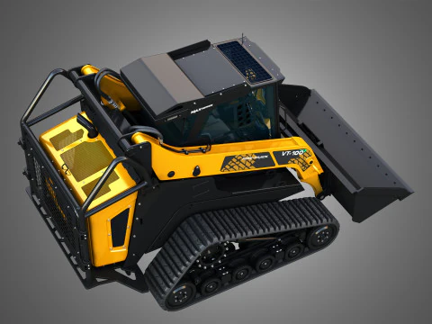 VT-100 Compact Track Loader with Forestry Package - Bucket 3D Model