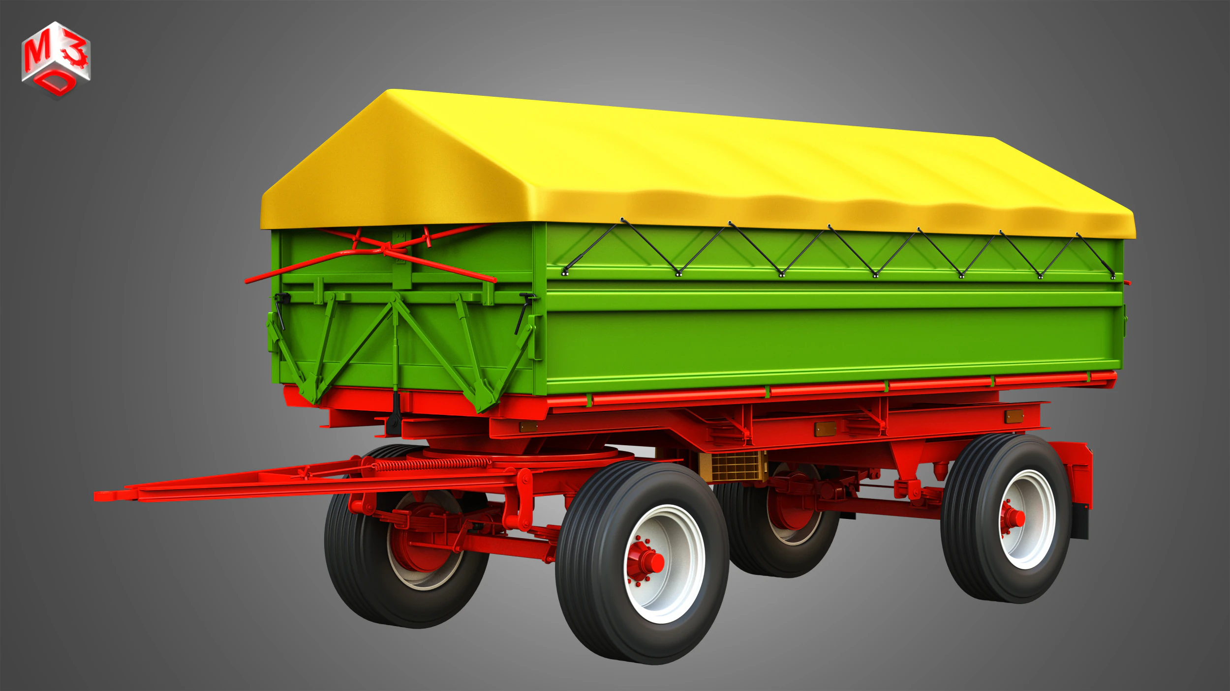 Reboque Fortschritt HW-80 Modelo 3D .c4d .max .obj .3ds .fbx .stl .blend 