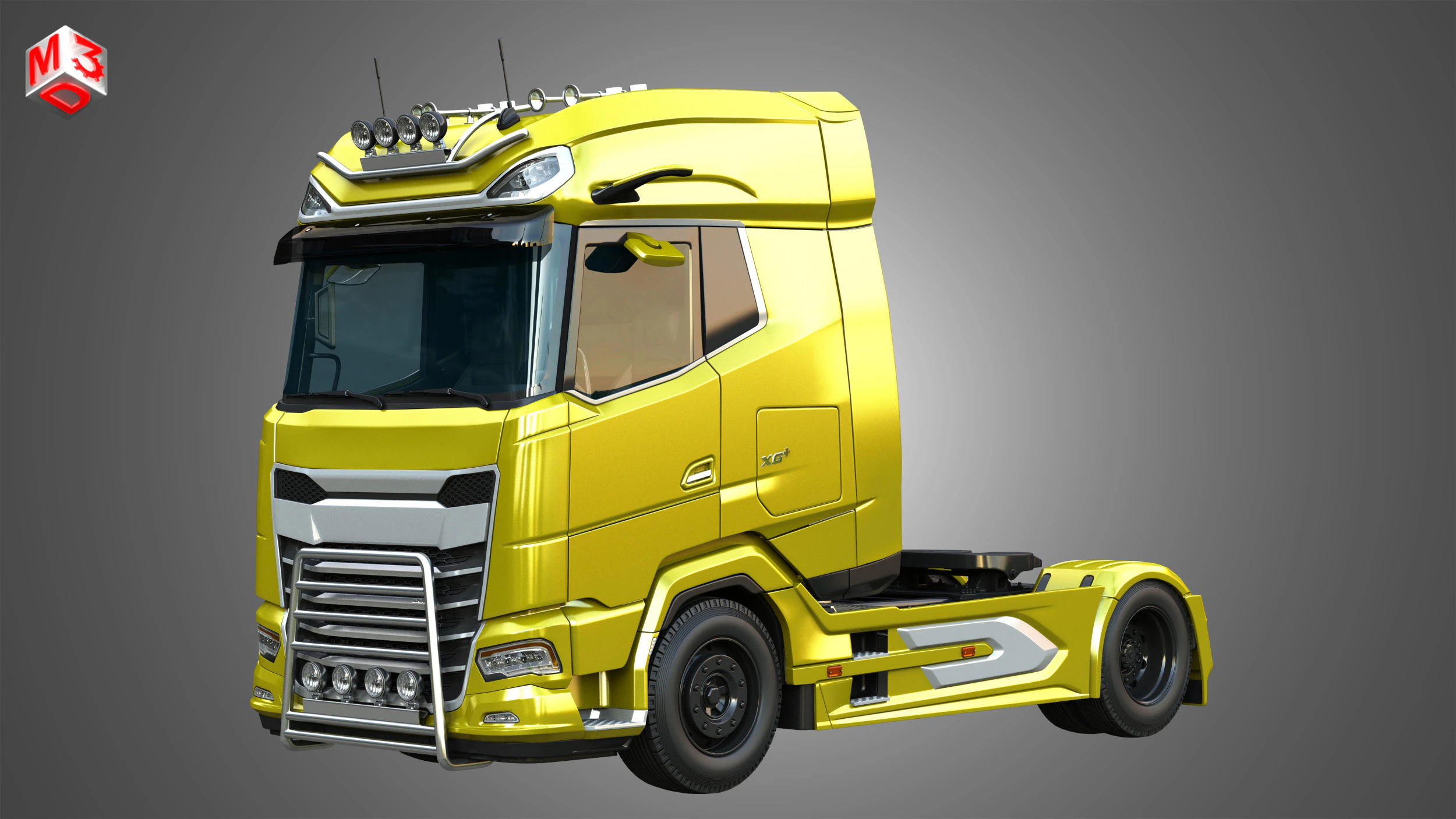 XG 530 Truck - Single Axle 3D Model .c4d .max .obj .3ds .fbx .stl .blend 