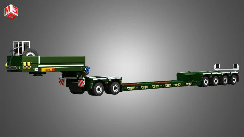 Rimorchio Faymonville - Gamma CombiMAX Modello 3D .c4d .max .obj .3ds .fbx .stl .blend 