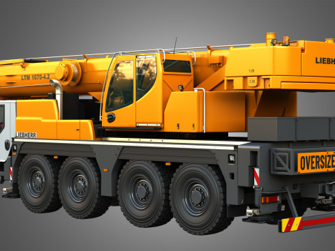 LTM 1070-4-2 Mobile Crane 3Dモデル