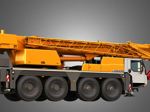 LTM 1070-4-2 Mobile Crane 3D Model