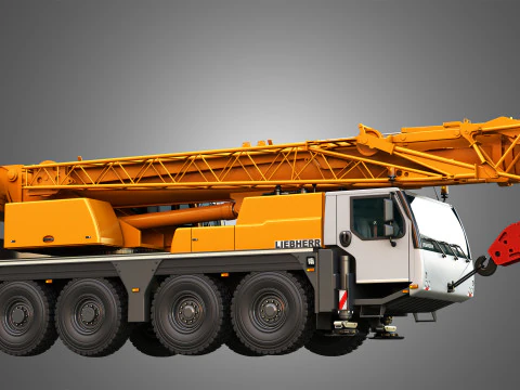 LTM 1070-4-2 Mobile Crane 3D Model