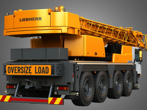 LTM 1070-4-2 Mobile Crane 3D Model