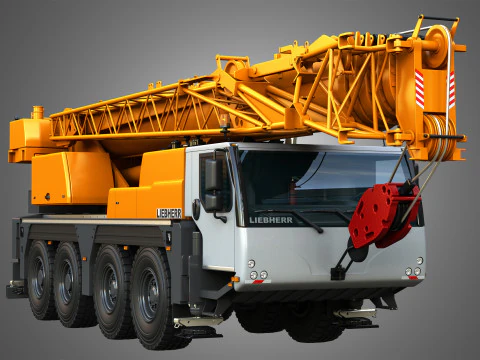 LTM 1070-4-2 Mobile Crane 3D Model