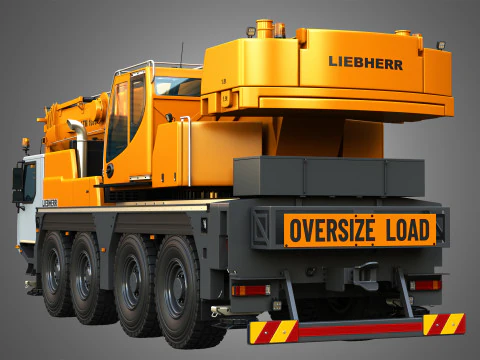 LTM 1070-4-2 Mobile Crane 3D Model
