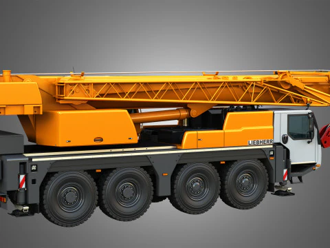 LTM 1070-4-2 Mobile Crane 3D Model