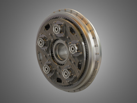 PW GTF Engine Gearbox 3D-Modell