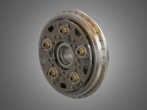 PW GTF Engine Gearbox 3D मॉडल