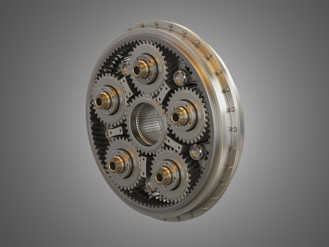 PW GTF Engine Gearbox 3D मॉडल