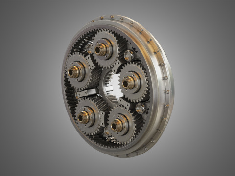 PW GTF Engine Gearbox 3D मॉडल