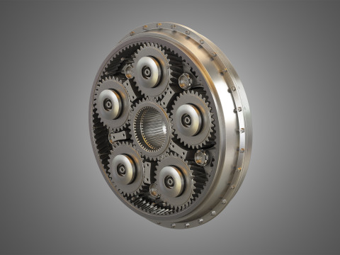 PW GTF Engine Gearbox 3D मॉडल