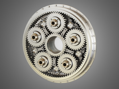 PW GTF Engine Gearbox 3D मॉडल