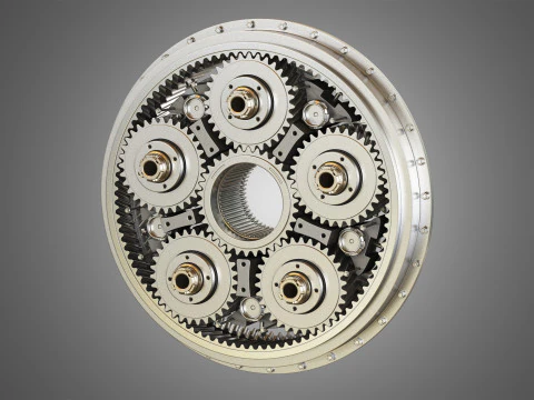 PW GTF-Motorgetriebe 3D Modell