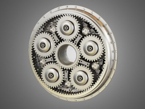 PW GTF Engine Gearbox 3D मॉडल