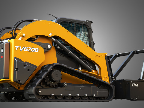 TV620B Compact Track Loader - Drum Mulcher 3D 모델