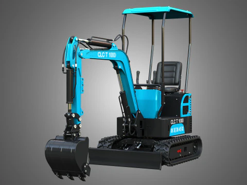 सीएलसी टी1000 मिनी क्रॉलर खुदाई 3D मॉडल