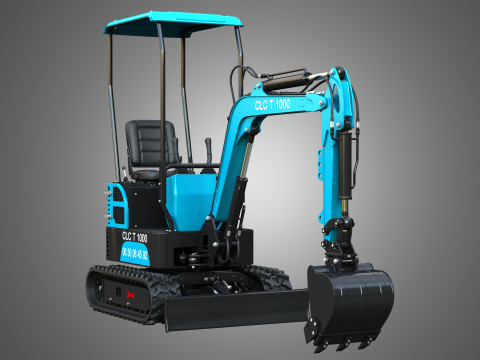 CLC T1000 Mini Crawler Excavator Model 3D