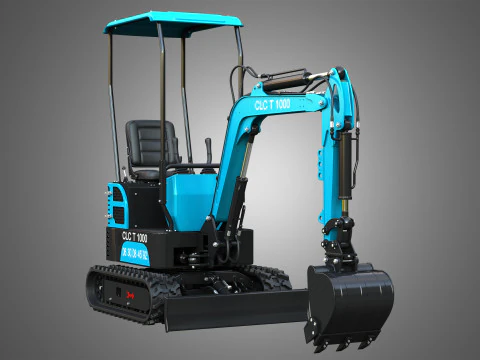 सीएलसी टी1000 मिनी क्रॉलर खुदाई 3D मॉडल