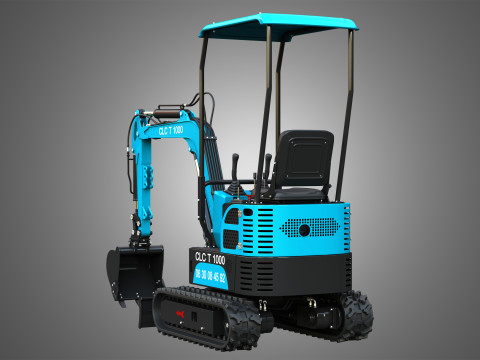 CLC T1000 Mini Crawler Excavator Model 3D