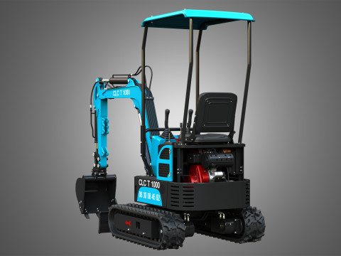 CLC T1000 Mini Crawler Excavator Model 3D