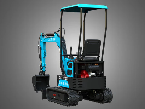 सीएलसी टी1000 मिनी क्रॉलर खुदाई 3D मॉडल