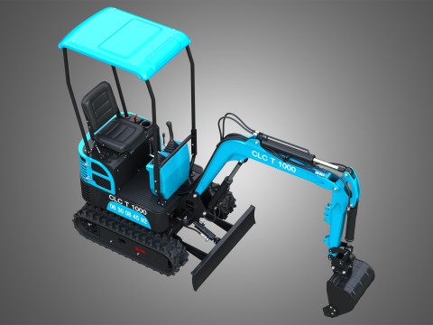 CLC T1000 Mini Crawler Excavator Model 3D