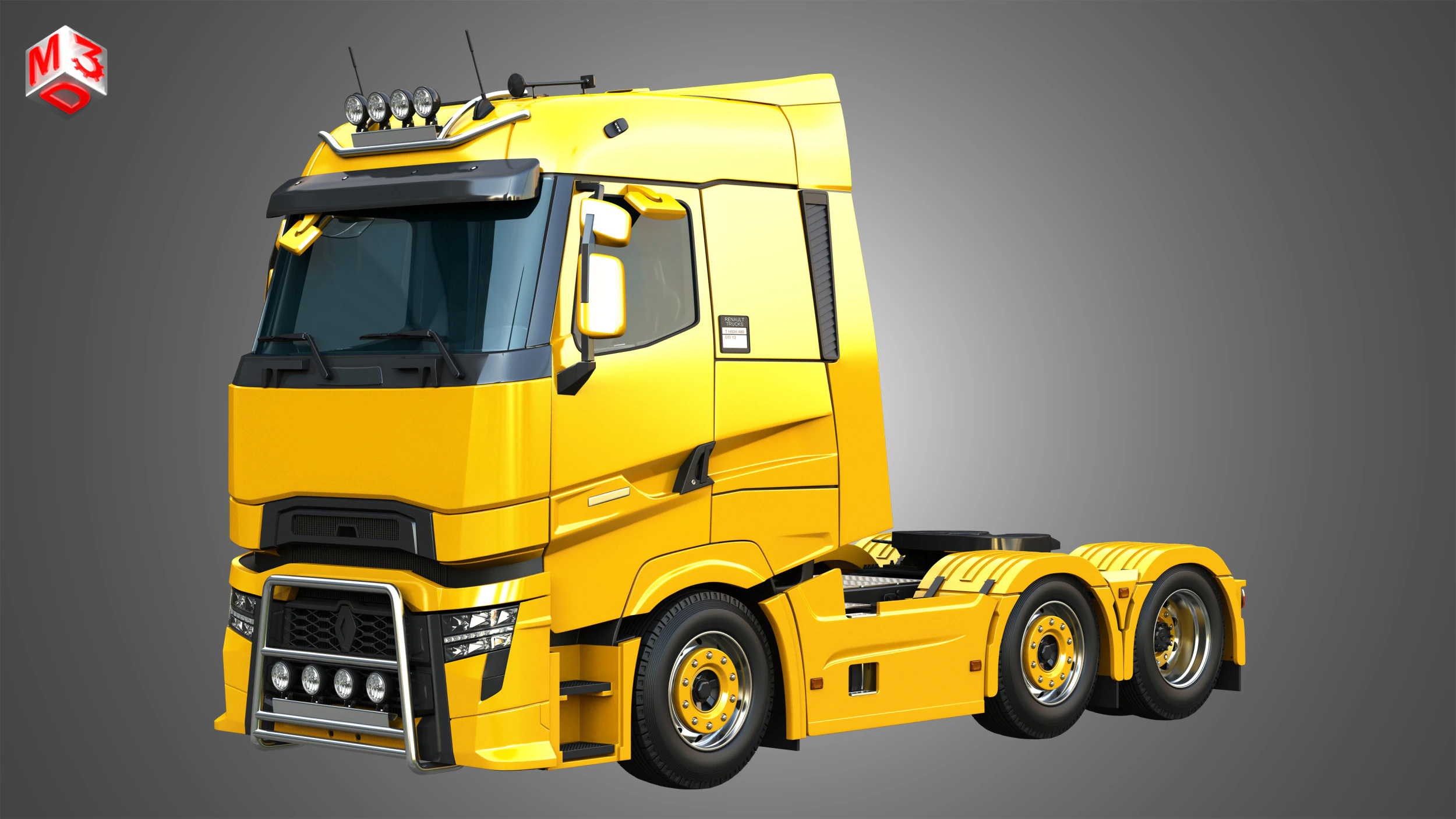 T520 - High Range Truck 3D Model .c4d .max .obj .3ds .fbx .stl .blend