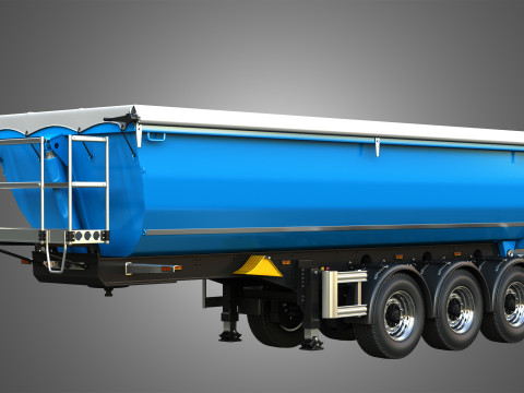 Tipper Semi Trailer 3D मॉडल