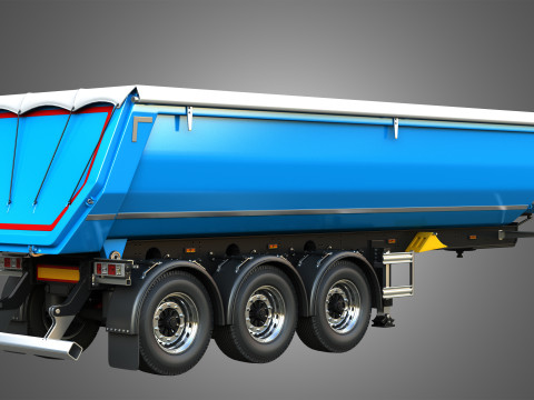 Tipper Semi Trailer Model 3D