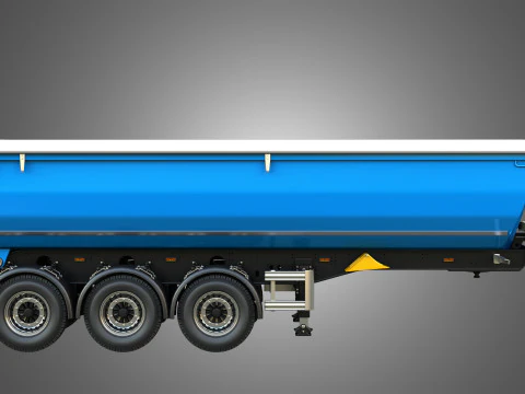 Semi-reboque basculante Modelo 3D