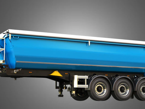 Semi-reboque basculante Modelo 3D