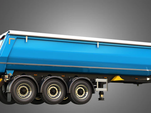 Semi-reboque basculante Modelo 3D
