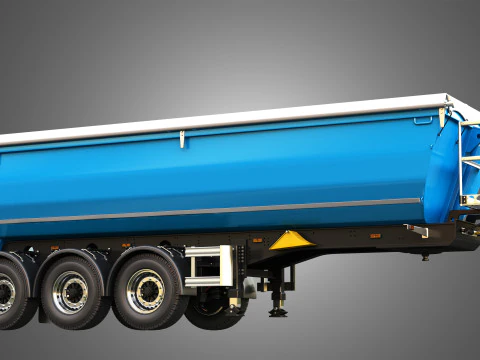 Semi-reboque basculante Modelo 3D