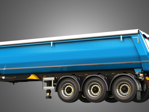 Tipper Semi Trailer Model 3D