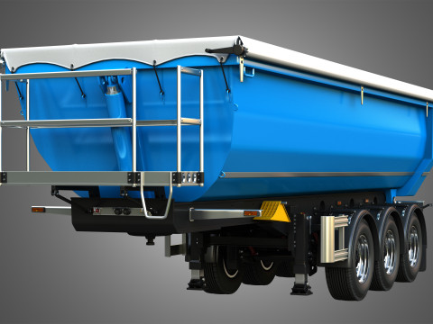 Tipper Semi Trailer Model 3D