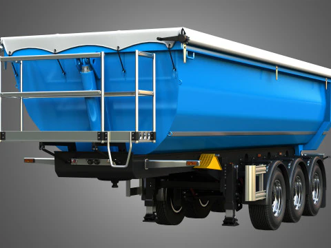 Semi-reboque basculante Modelo 3D