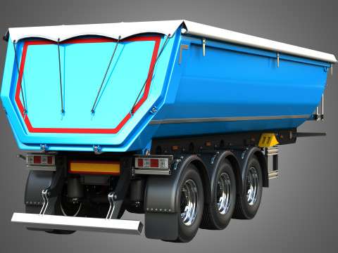 Tipper Semi Trailer Model 3D