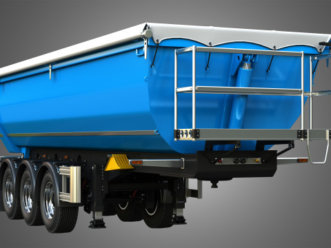 Tipper Semi Trailer Model 3D