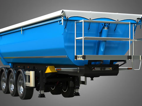 Semi-reboque basculante Modelo 3D