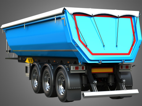 Tipper Semi Trailer Model 3D