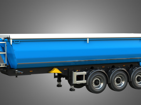 Tipper Semi Trailer Model 3D