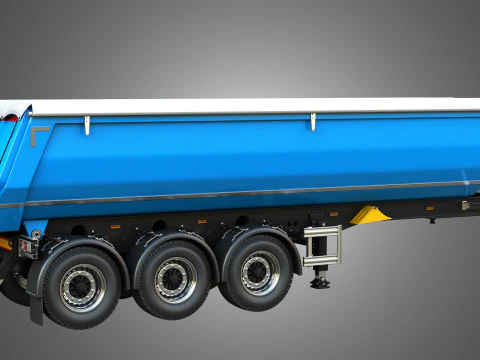 Semi-reboque basculante Modelo 3D