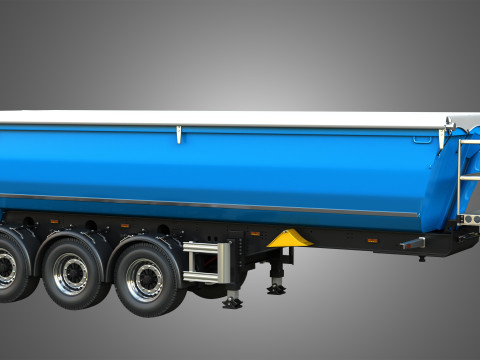 Tipper Semi Trailer Model 3D